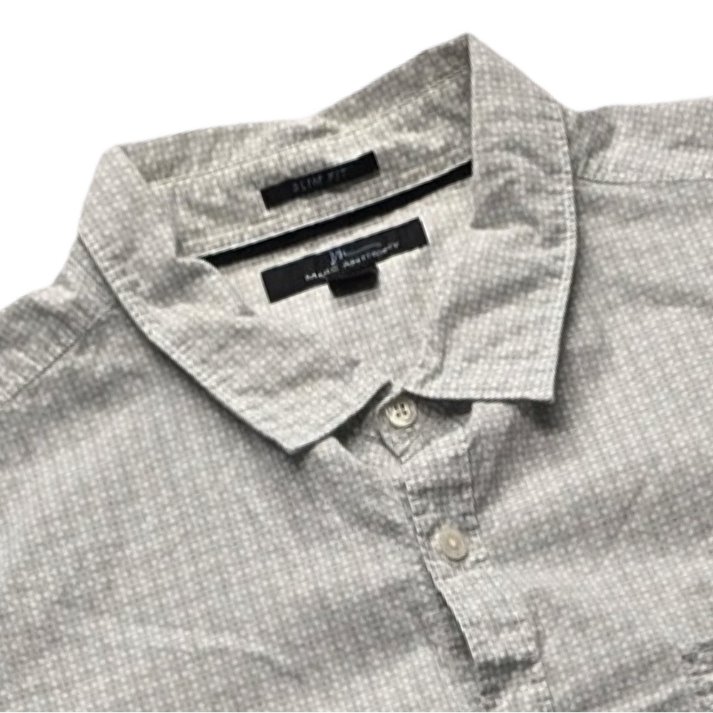 Marc Anthony Slim‎ Fit Button Down Shirt Gray XL Men’s
